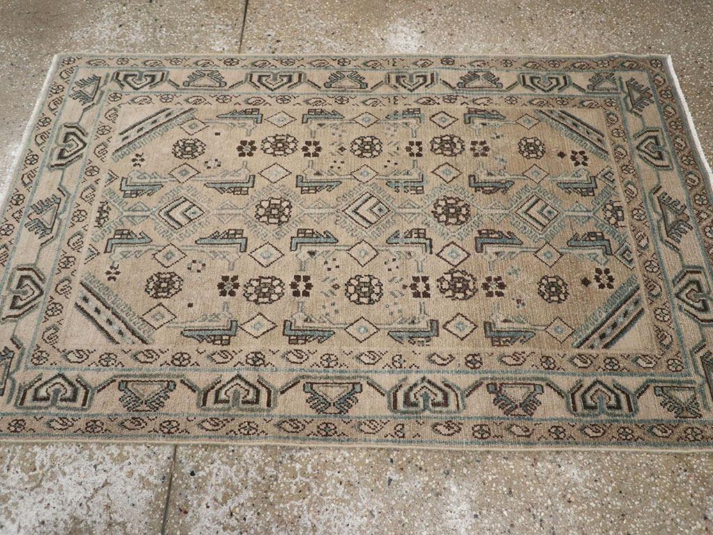 Vintage Persian Malayer Throw Rug (Pair: 2 of 2), No.31986 - Galerie Shabab