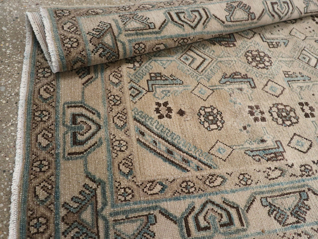 Vintage Persian Malayer Throw Rug (Pair: 2 of 2), No.31986 - Galerie Shabab