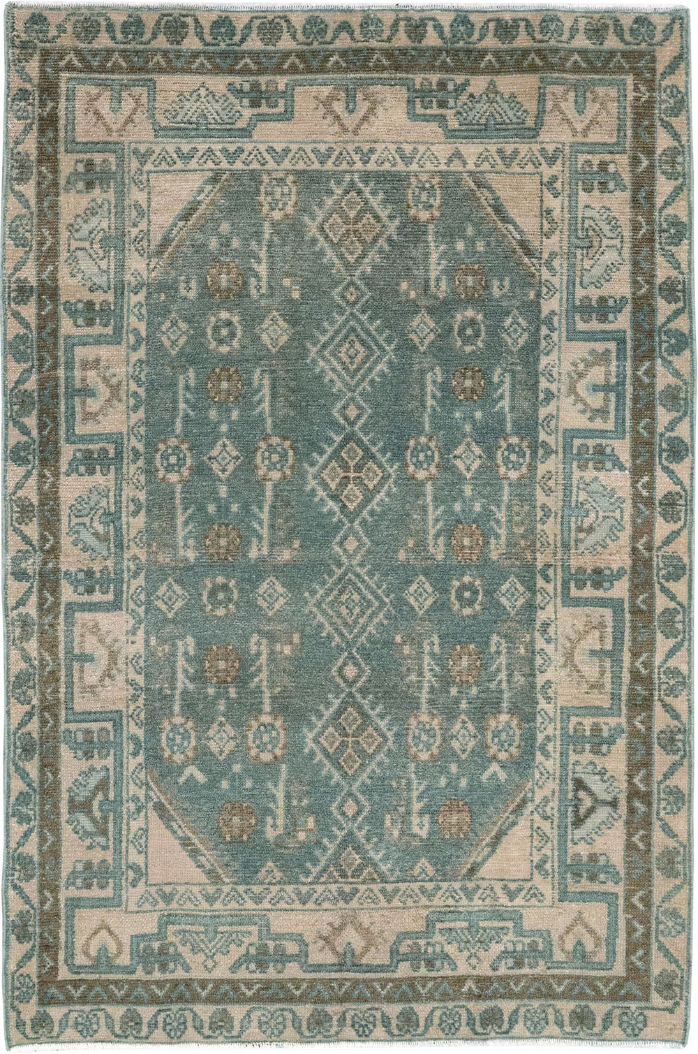 Vintage Persian Malayer Throw Rug (Pair: 1 of 2), No.31987 - Galerie Shabab