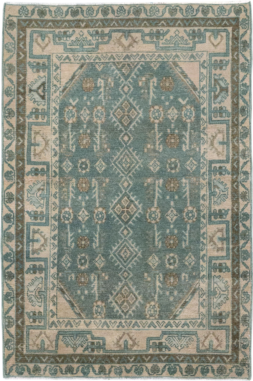 Vintage Persian Malayer Throw Rug (Pair: 1 of 2), No.31987 - Galerie Shabab