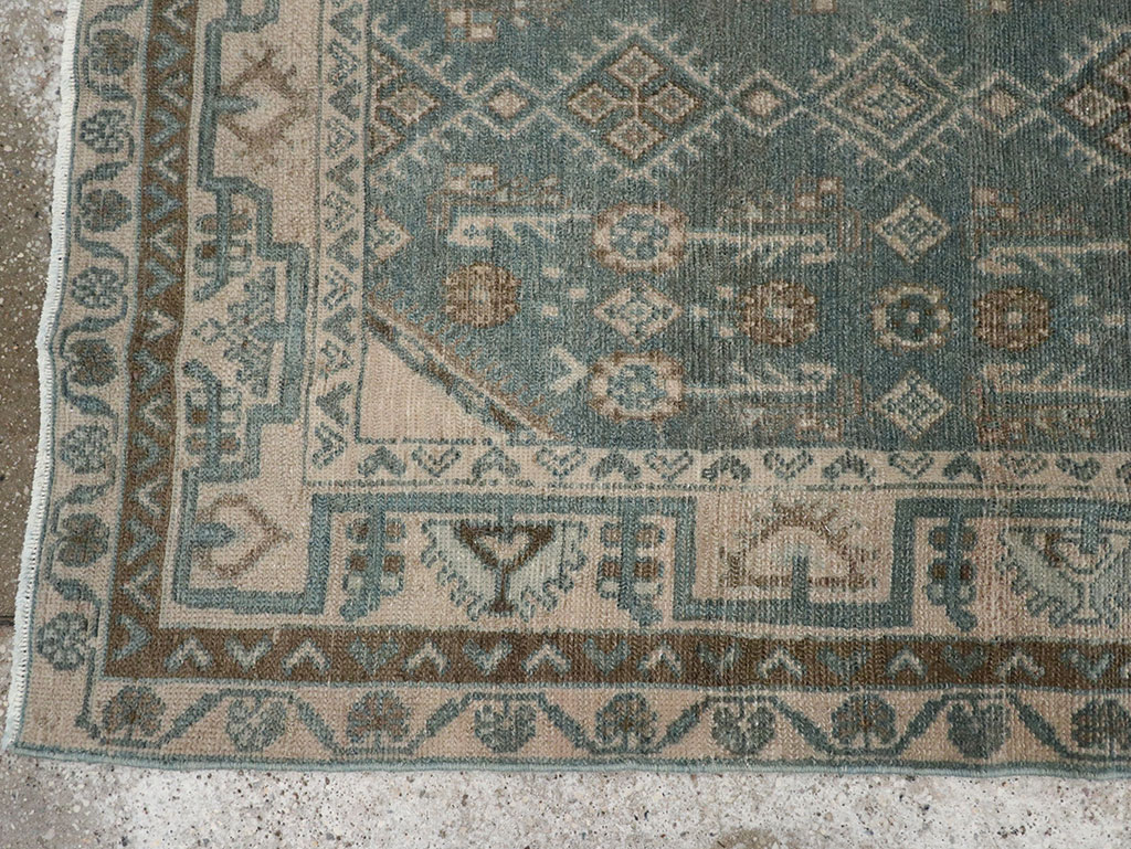 Vintage Persian Malayer Throw Rug, No.31987 - Galerie Shabab