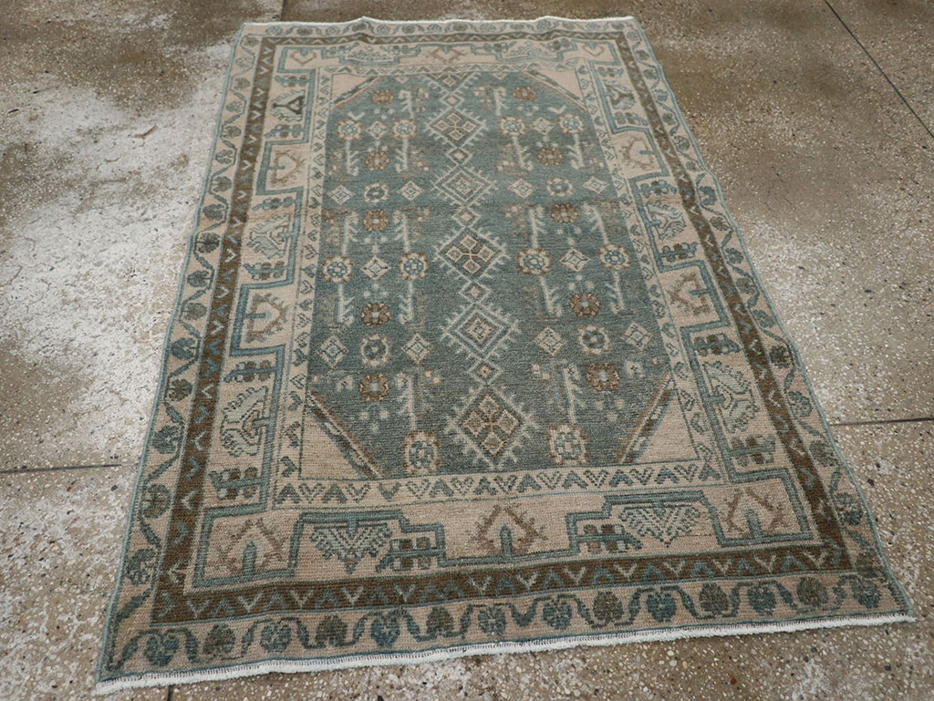 Vintage Persian Malayer Throw Rug (Pair: 1 of 2), No.31987 - Galerie Shabab