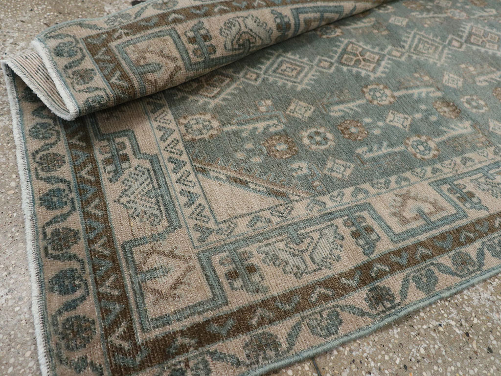 Vintage Persian Malayer Throw Rug (Pair: 1 of 2), No.31987 - Galerie Shabab
