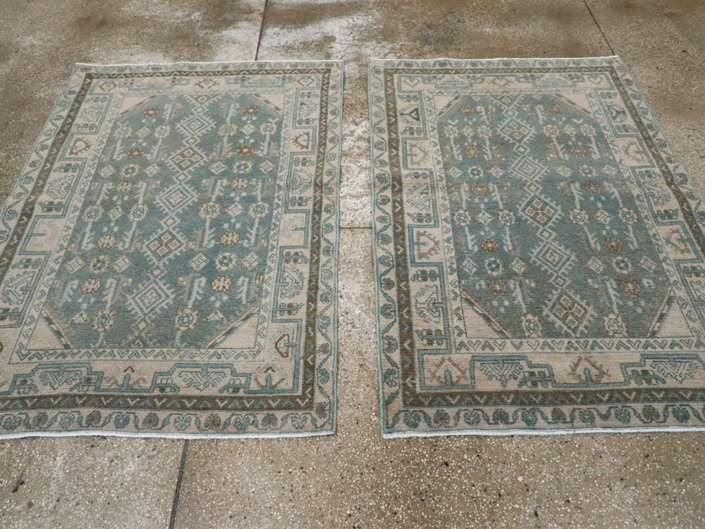 Vintage Persian Malayer Throw Rug (Pair: 1 of 2), No.31987 - Galerie Shabab
