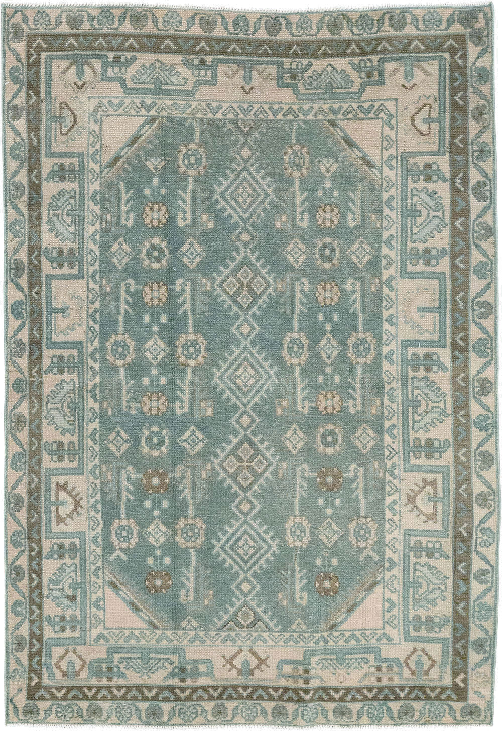 Vintage Persian Malayer Throw Rug (Pair: 2 of 2), No.31988 - Galerie Shabab