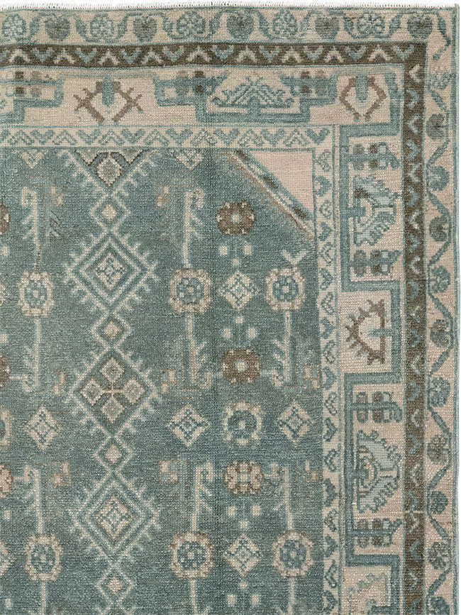 Vintage Persian Malayer Throw Rug, No.31988 - Galerie Shabab