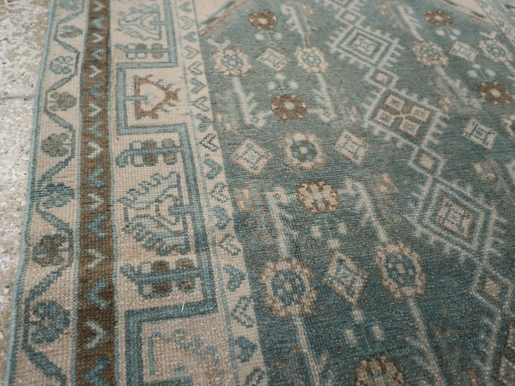 Vintage Persian Malayer Throw Rug (Pair: 2 of 2), No.31988 - Galerie Shabab