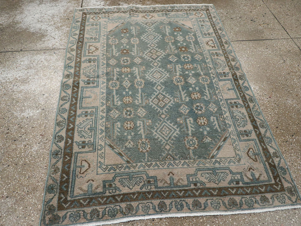 Vintage Persian Malayer Throw Rug (Pair: 2 of 2), No.31988 - Galerie Shabab