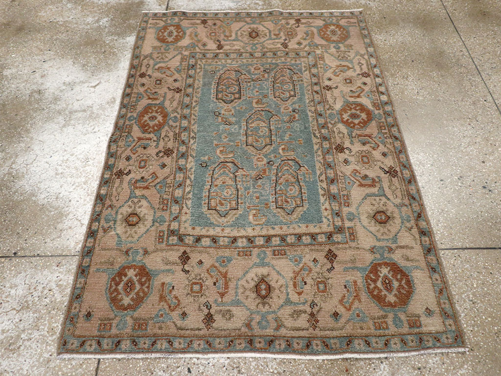 Vintage Persian Malayer Throw Rug, No.31989 - Galerie Shabab
