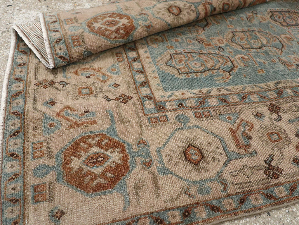 Vintage Persian Malayer Throw Rug, No.31989 - Galerie Shabab