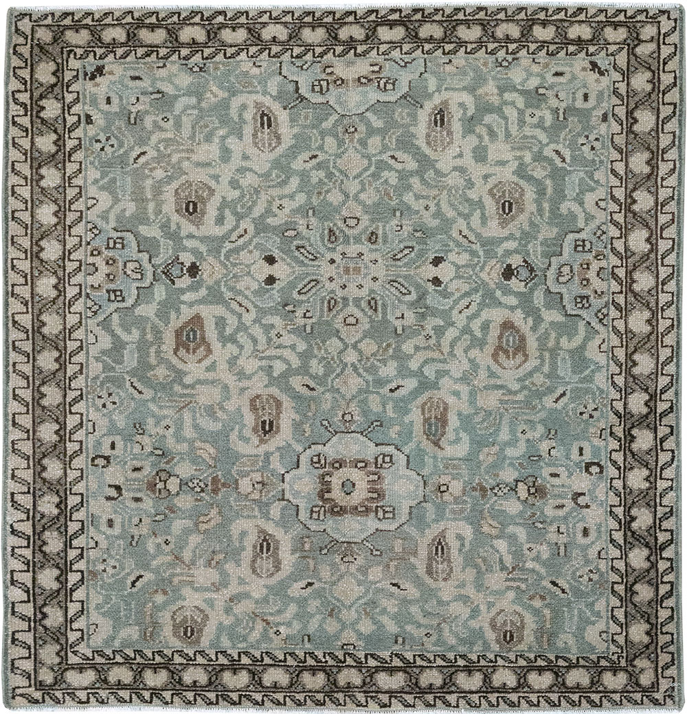 Vintage Persian Malayer Throw Rug, No.31991 - Galerie Shabab