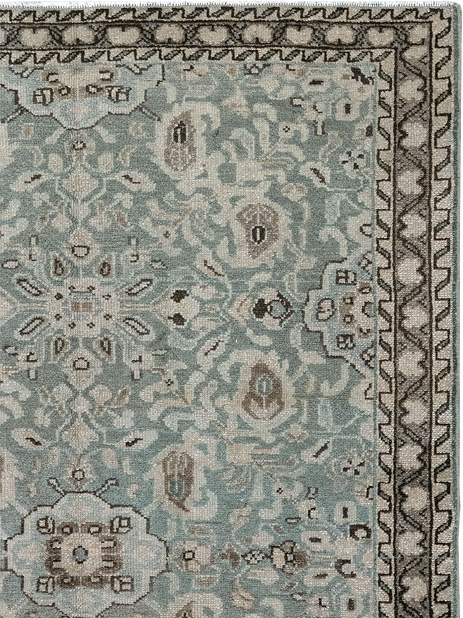 Vintage Persian Malayer Throw Rug, No.31991 - Galerie Shabab