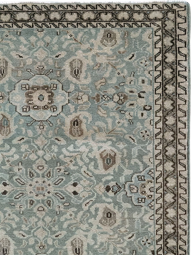 Vintage Persian Malayer Throw Rug, No.31991 - Galerie Shabab