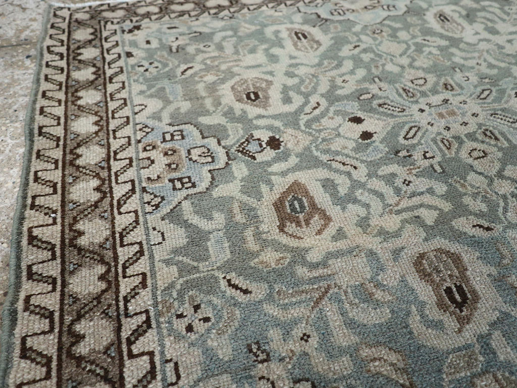 Vintage Persian Malayer Throw Rug, No.31991 - Galerie Shabab