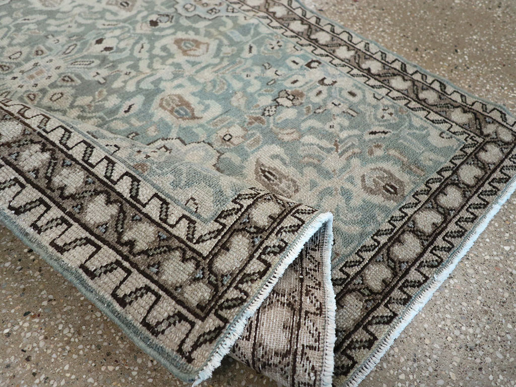 Vintage Persian Malayer Throw Rug, No.31991 - Galerie Shabab