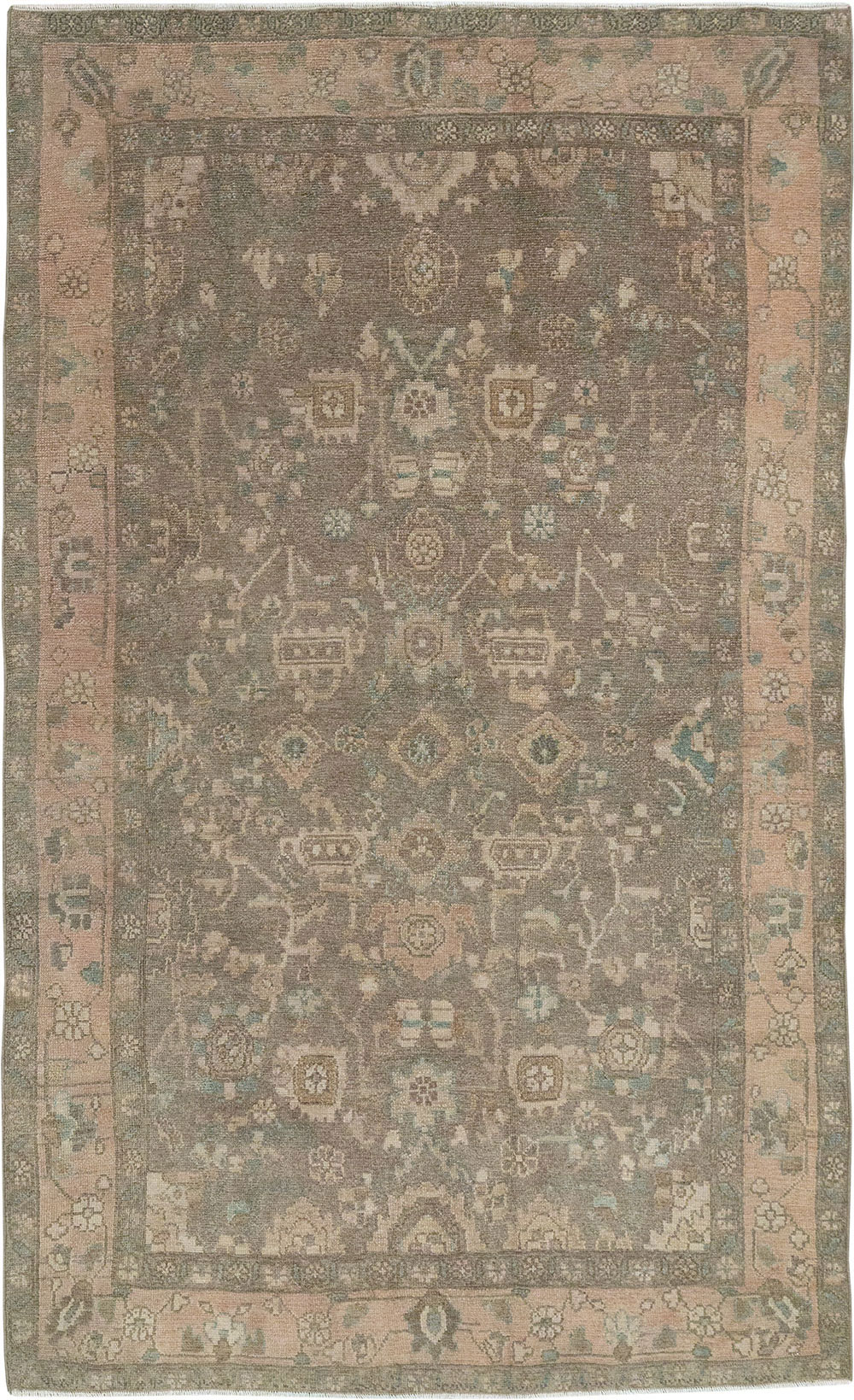 Vintage Persian Malayer Accent Rug, No.31992 - Galerie Shabab