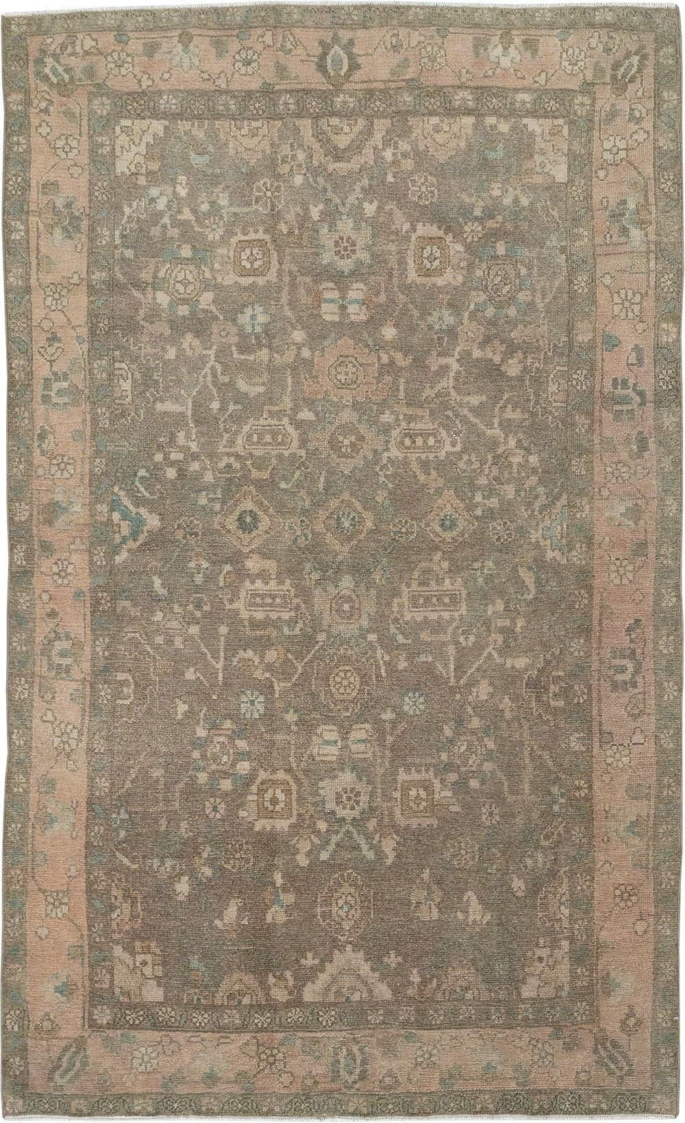 Vintage Persian Malayer Accent Rug, No.31992 - Galerie Shabab