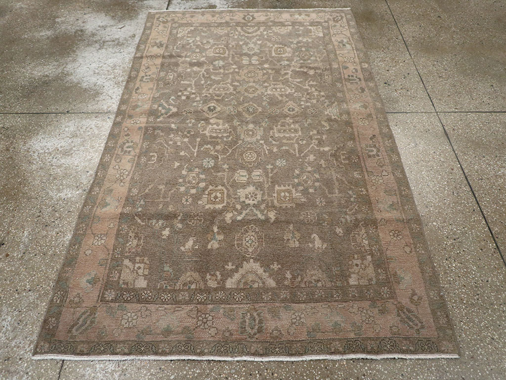 Vintage Persian Malayer Accent Rug, No.31992 - Galerie Shabab