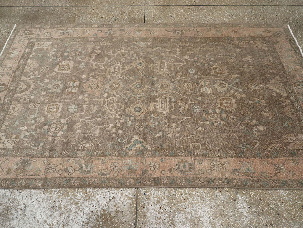 Vintage Persian Malayer Accent Rug, No.31992 - Galerie Shabab