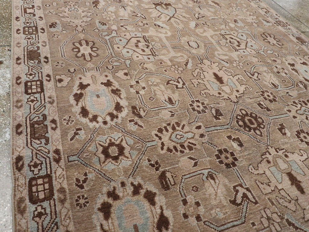 Vintage Persian Malayer Accent Rug, No.31993 - Galerie Shabab