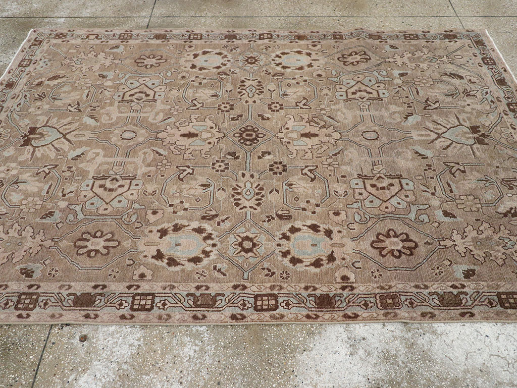 Vintage Persian Malayer Accent Rug, No.31993 - Galerie Shabab