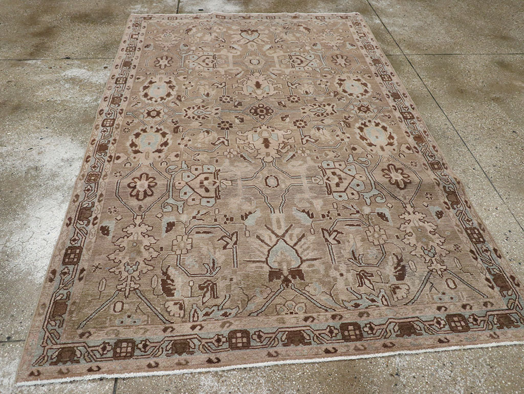 Vintage Persian Malayer Accent Rug, No.31993 - Galerie Shabab
