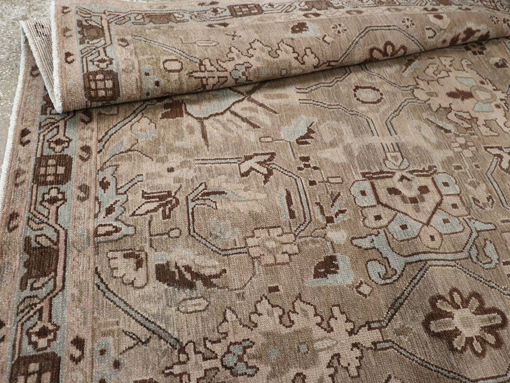 Vintage Persian Malayer Accent Rug, No.31993 - Galerie Shabab