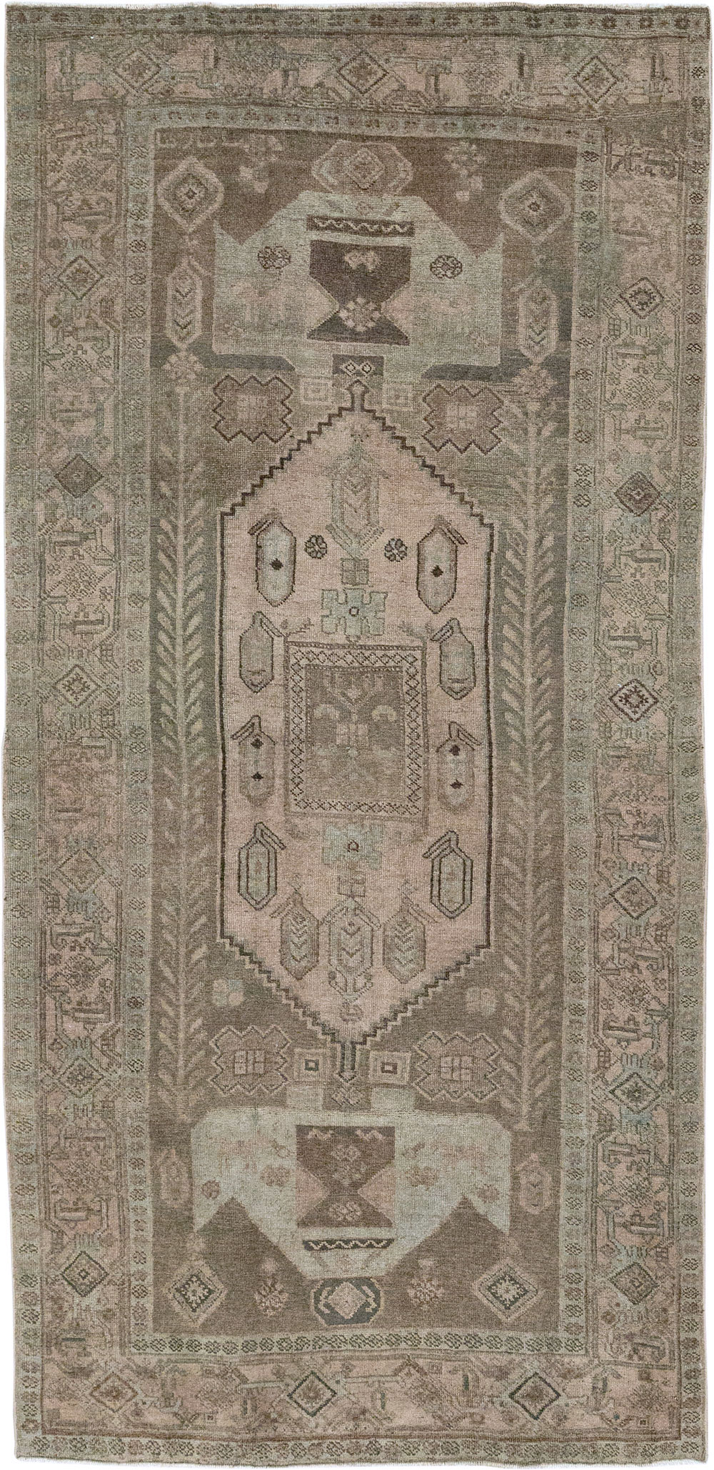 Antique Persian Kurdish Small Gallery Rug, No.31997 - Galerie Shabab