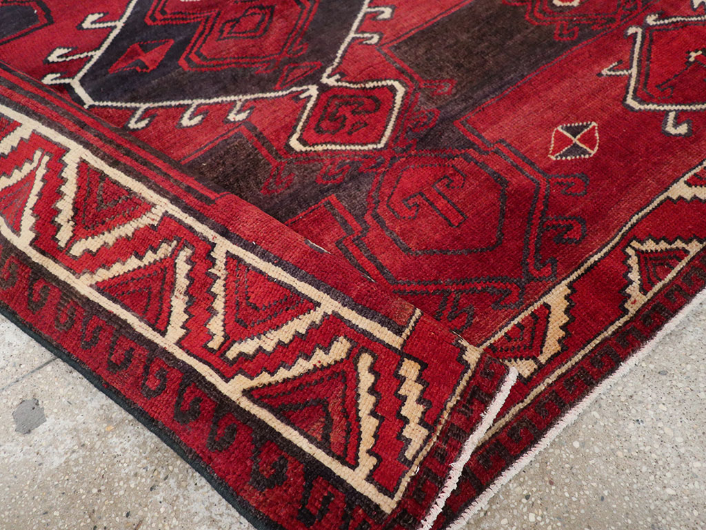 Vintage Persian Lori Square Accent Rug, No.31998 - Galerie Shabab