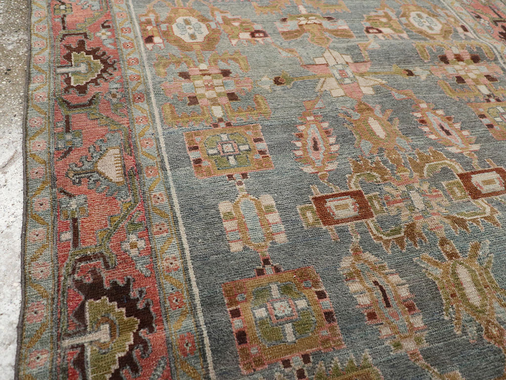 Vintage Persian Malayer Throw Rug, No.31999 - Galerie Shabab