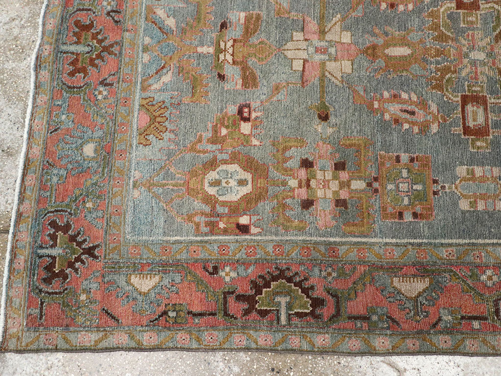 Vintage Persian Malayer Throw Rug, No.31999 - Galerie Shabab