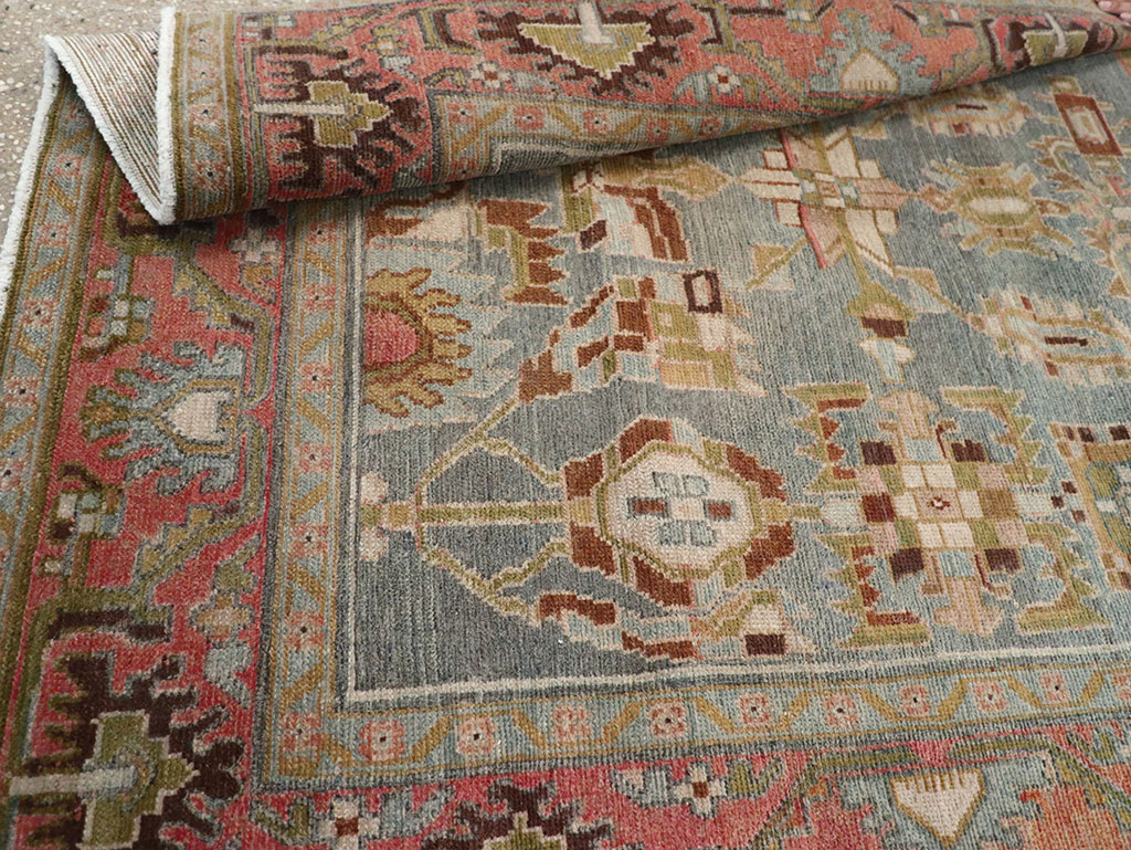 Vintage Persian Malayer Throw Rug, No.31999 - Galerie Shabab