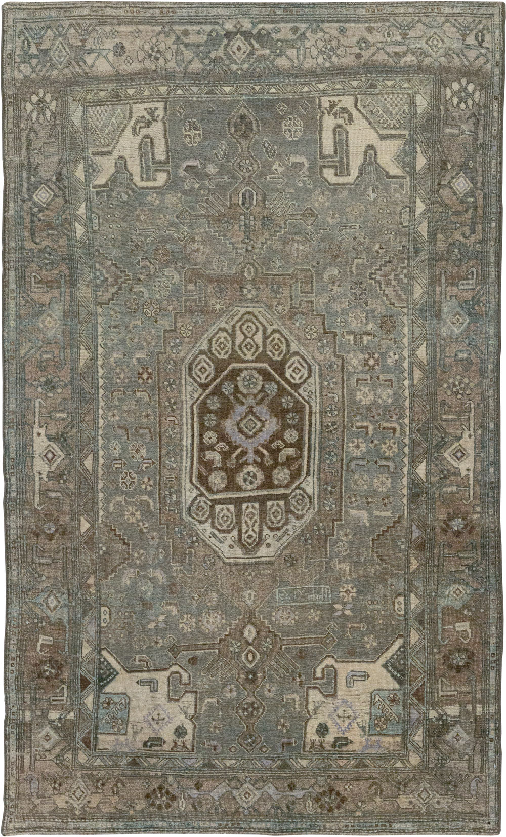 Antique Persian Kurdish Accent Rug, No.32001 - Galerie Shabab