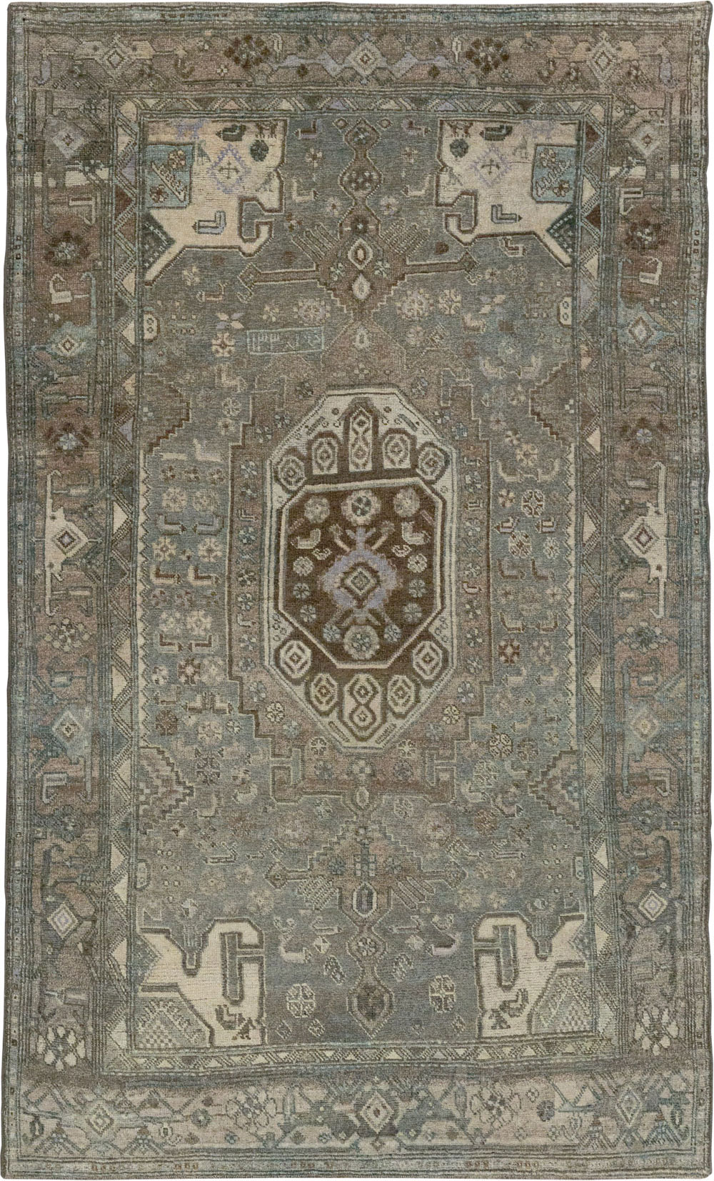 Antique Persian Kurdish Accent Rug, No.32001 - Galerie Shabab