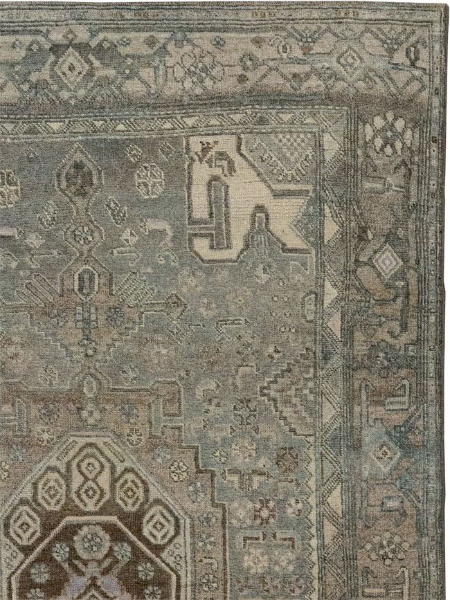 Antique Persian Kurdish Accent Rug, No.32001 - Galerie Shabab