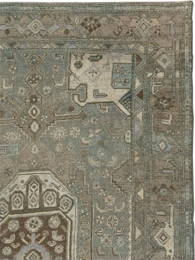 Antique Persian Kurdish Accent Rug, No.32001 - Galerie Shabab