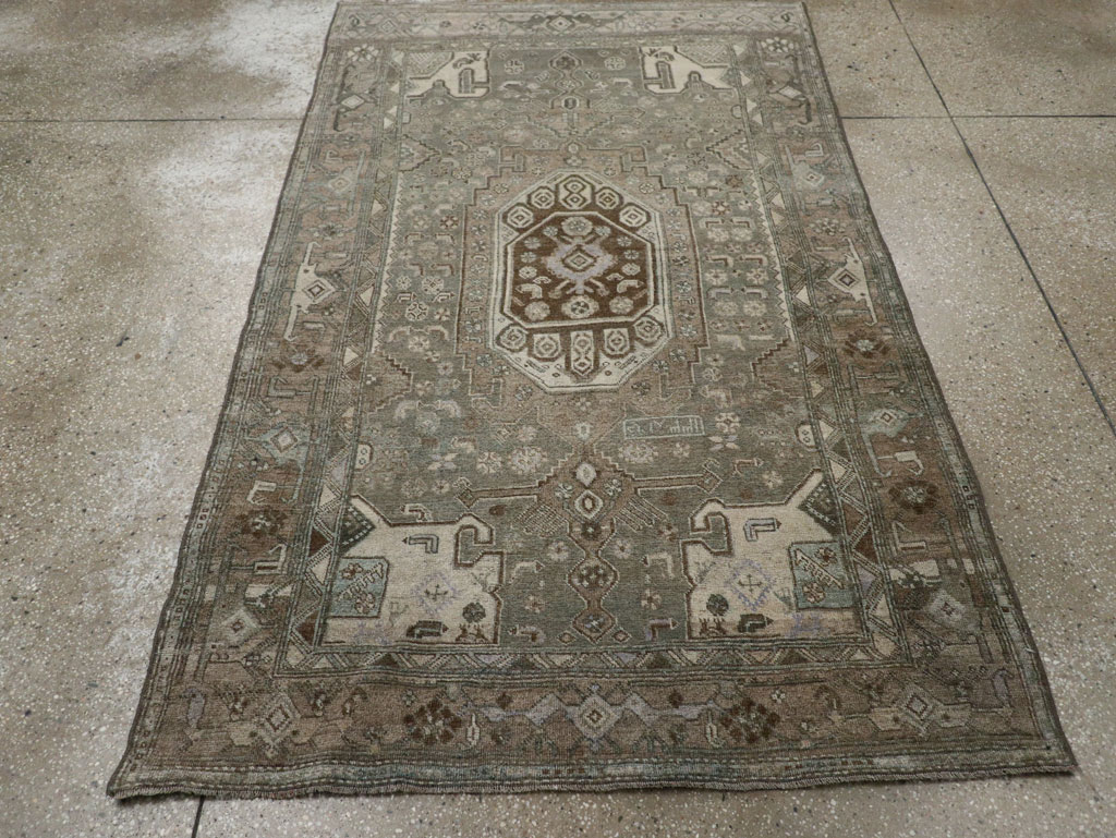 Antique Persian Kurdish Accent Rug, No.32001 - Galerie Shabab