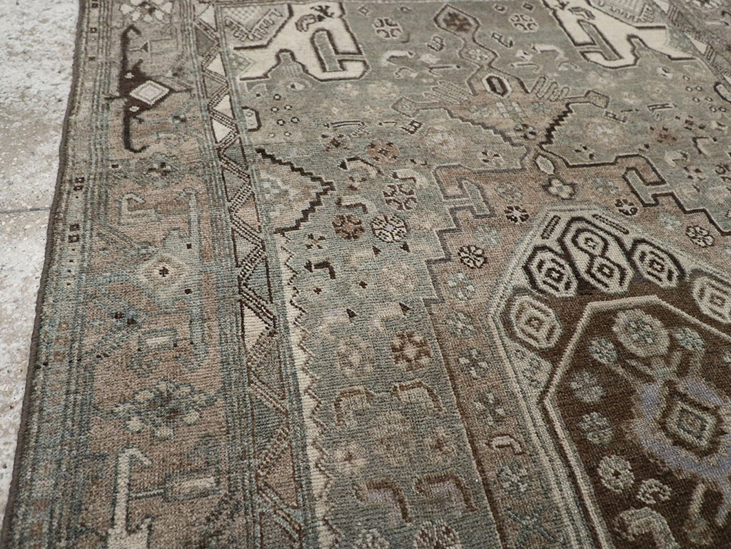 Antique Persian Kurdish Accent Rug, No.32001 - Galerie Shabab