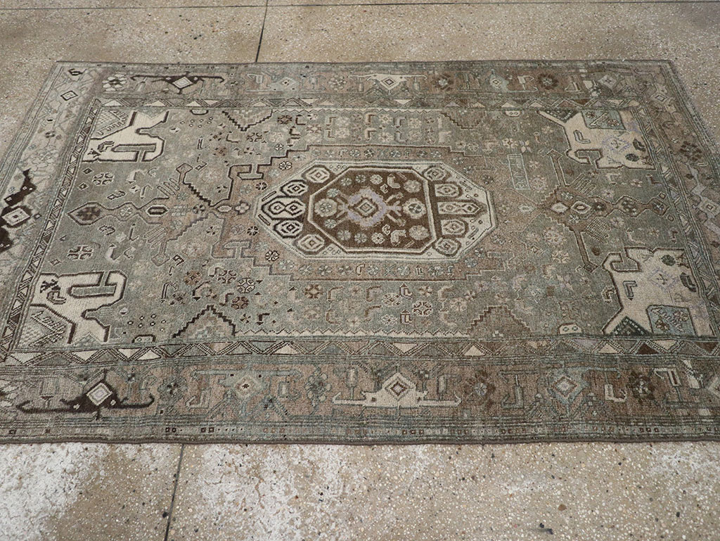 Antique Persian Kurdish Accent Rug, No.32001 - Galerie Shabab