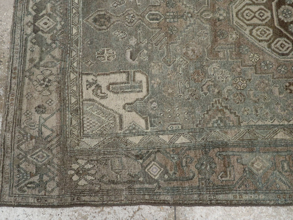 Antique Persian Kurdish Accent Rug, No.32001 - Galerie Shabab