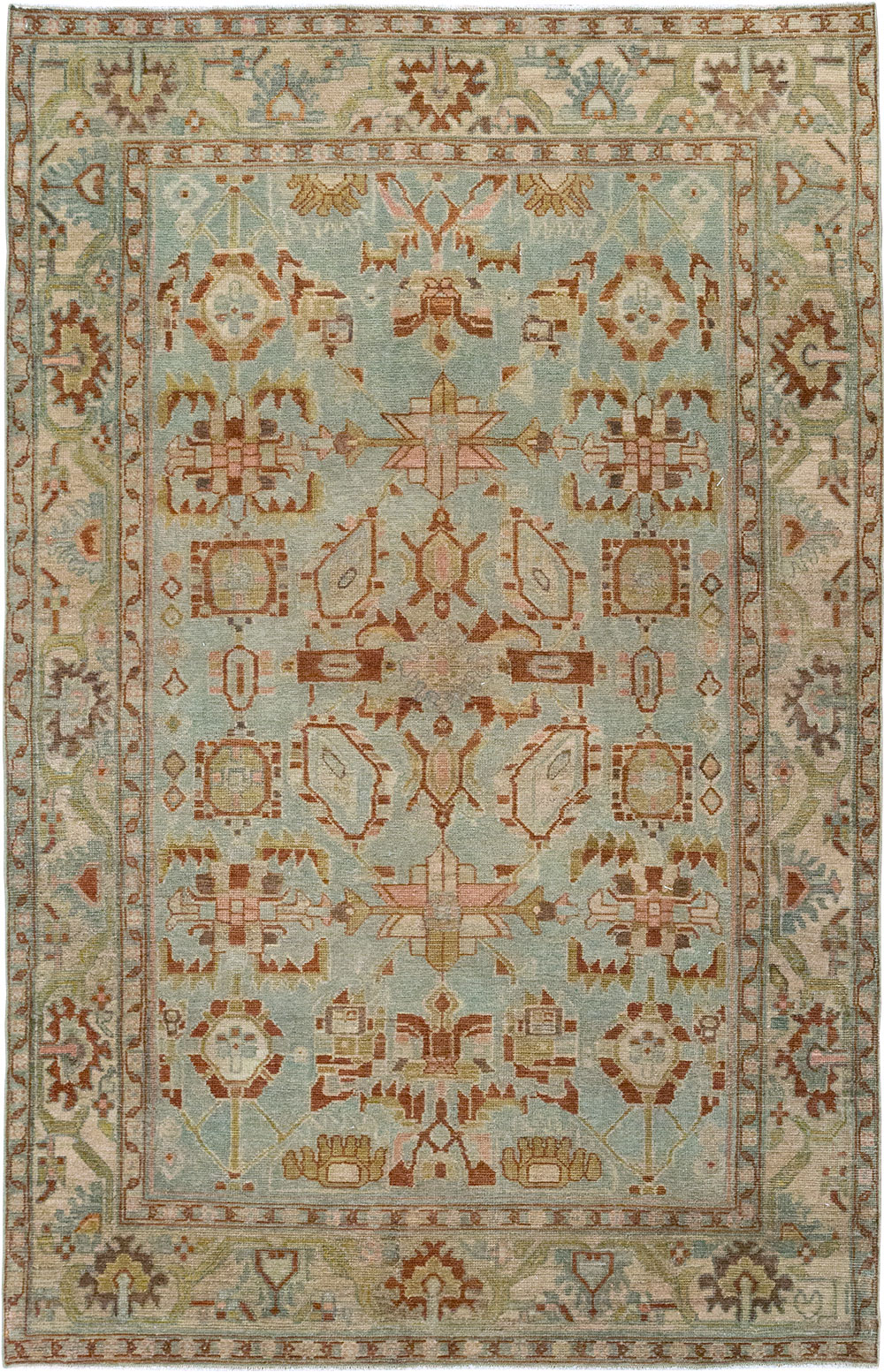 Vintage Persian Malayer Accent Rug, No.32002 - Galerie Shabab