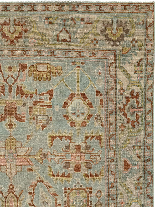 Vintage Persian Malayer Accent Rug, No.32002 - Galerie Shabab