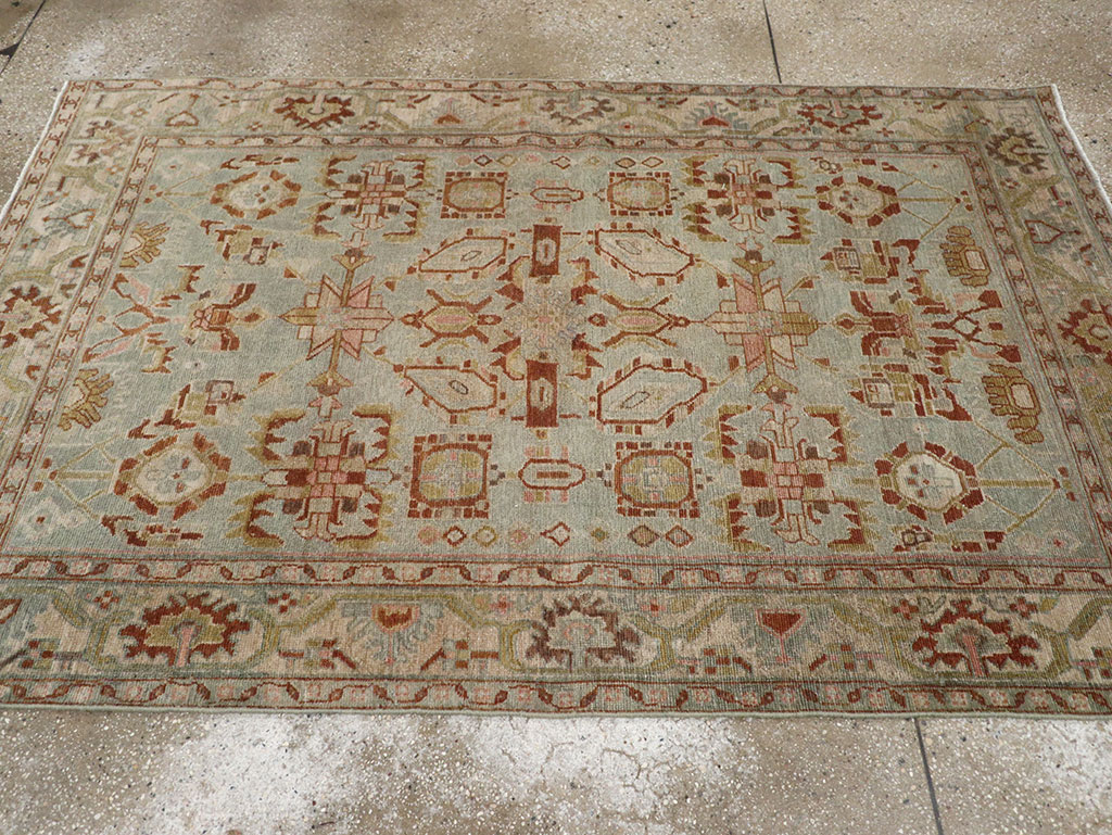 Vintage Persian Malayer Accent Rug, No.32002 - Galerie Shabab