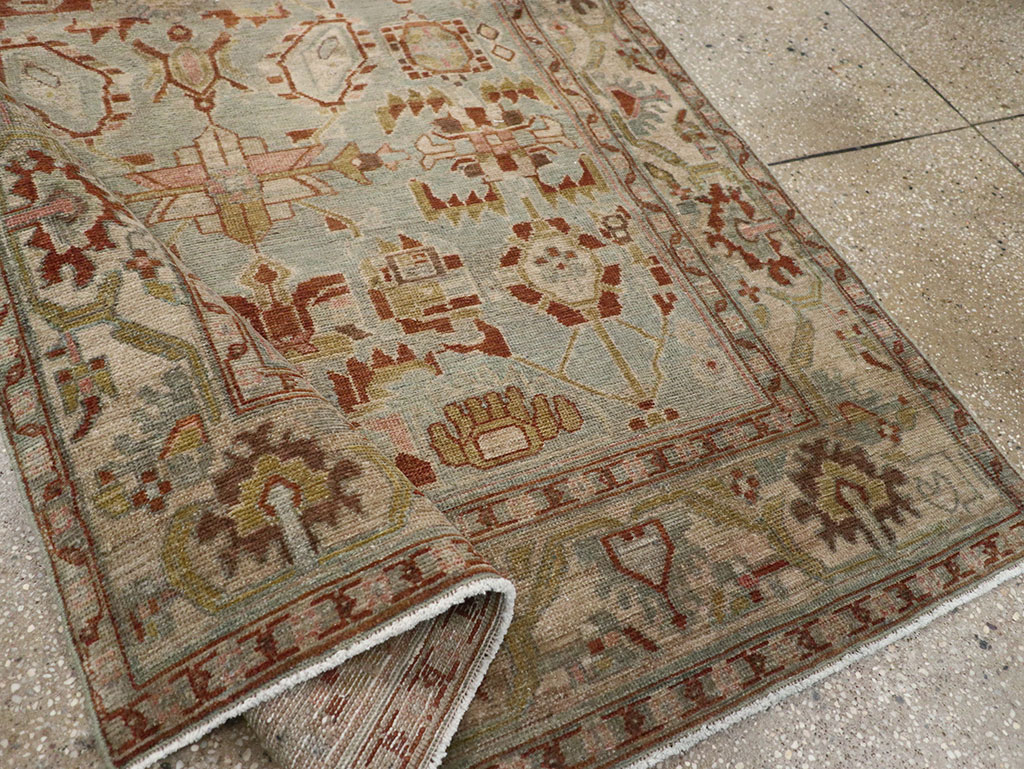 Vintage Persian Malayer Accent Rug, No.32002 - Galerie Shabab