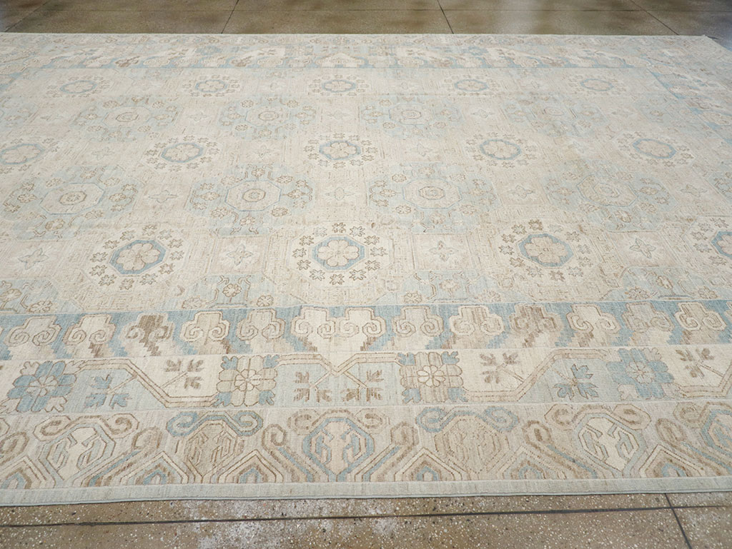 Modern East Turkestan Khotan Large Carpet, No.32005 - Galerie Shabab