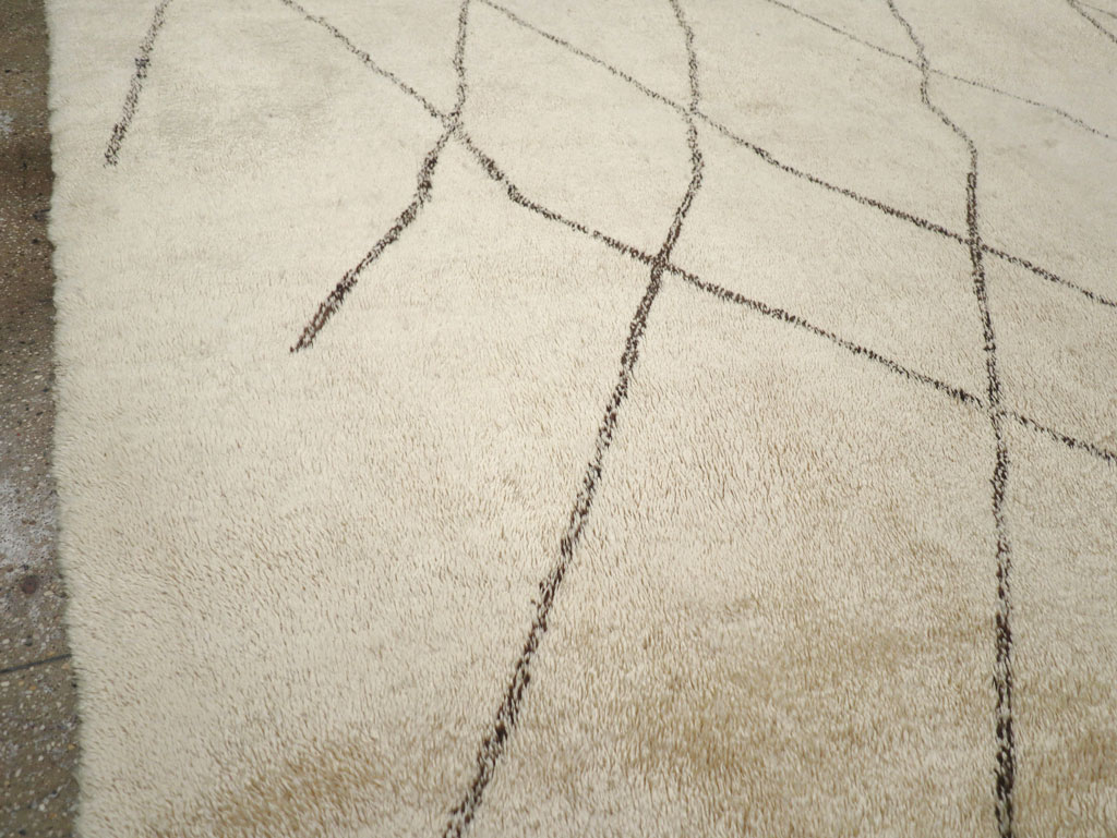 Modern Moroccan Square Room Size Carpet, No.32008 - Galerie Shabab