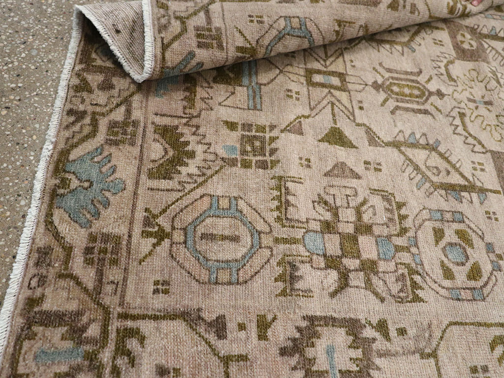 Vintage Persian Malayer Throw Rug (Pair: 2 of 2), No.32018 - Galerie Shabab