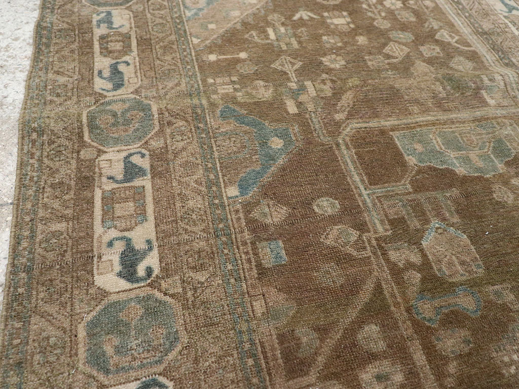 Vintage Persian Malayer Accent Rug, No.32019 - Galerie Shabab