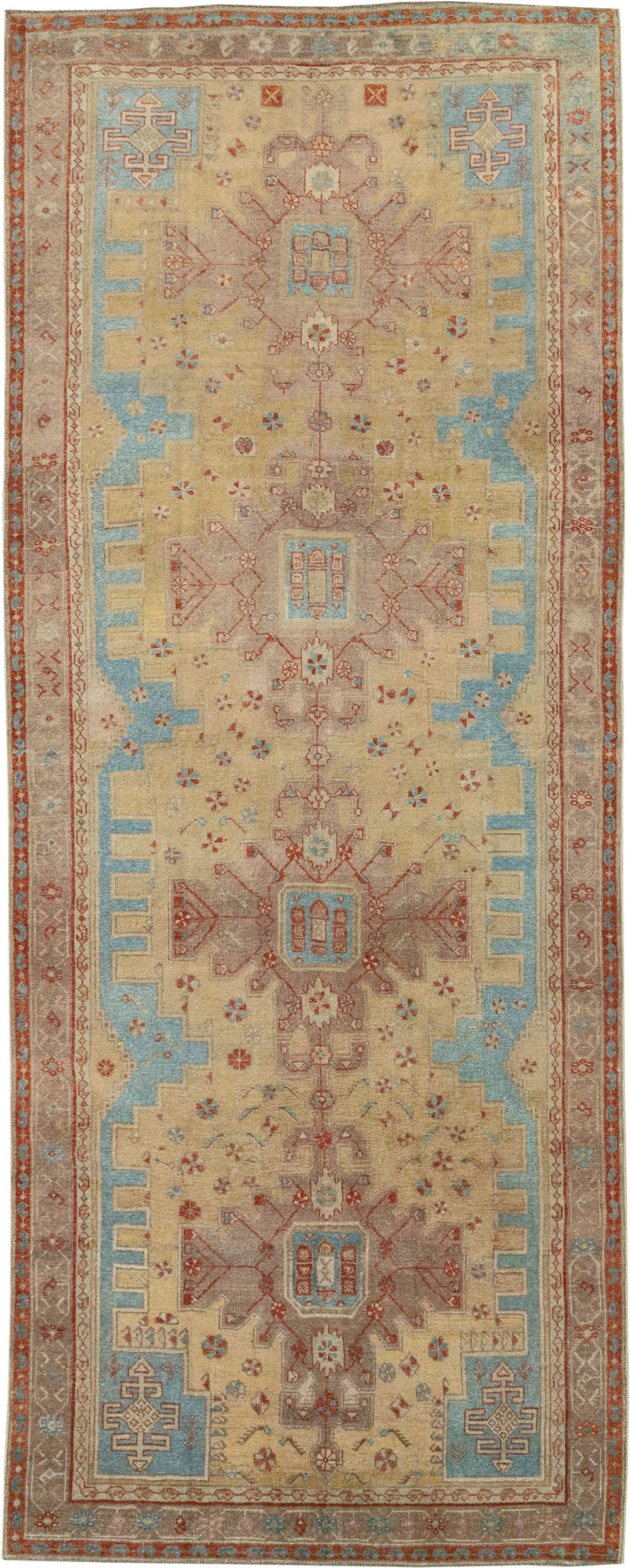 Vintage Persian Kurdish Runner, No.32022 - Galerie Shabab