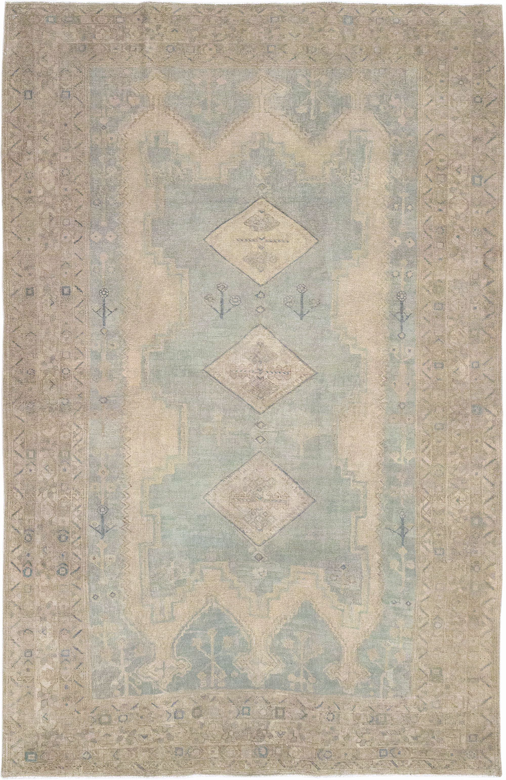 Vintage Persian Afshar Accent Rug, No.32025 - Galerie Shabab